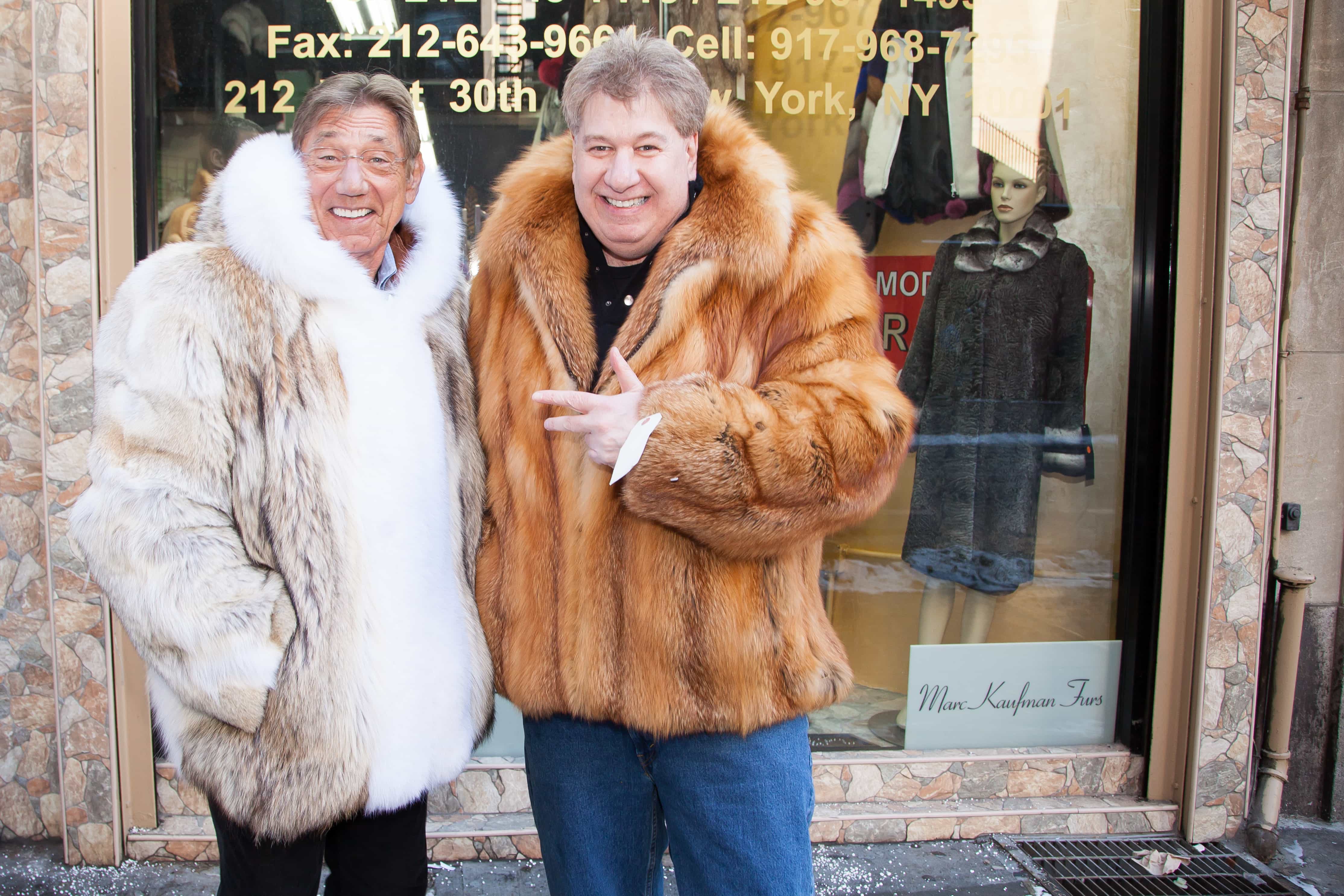 Marc Kaufman (left) with legendary NY Jets quarterback "Broadway Joe" Namath