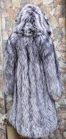 Silver Fox Fur Stroller Hood Marc Kaufman Furs NYC Fur Store Paris