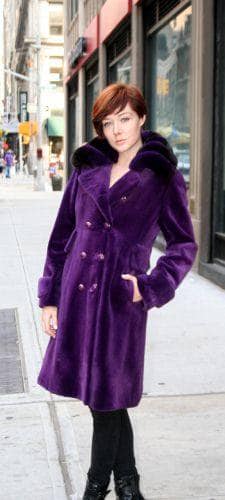 Marc Kaufman Furs Presents a purple sheared mink fur coat with matching purple chinchilla fur collar from Marc Kaufman Furs New York,Fur coats in Argentina, fur coats in Chile, fur coats in Venezuela, fur coats in Australia, fur coats in Belgium,fur coats in Netherlands, fur coats in Norway,fur coats in Sweden,fur coats in Dubais,fur coats in Egypt,fur coats in Egypt,fur coats in Kuwait, fur coats in South Africa,fur coats in Tunisia,fur coats in the Falklands