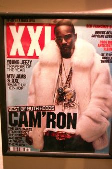 Cam Ron XXL White Fox Mens Bomber Fox Jacket