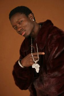 Michael Blackson Burgundy Mink Coat Marc Kaufman Furs