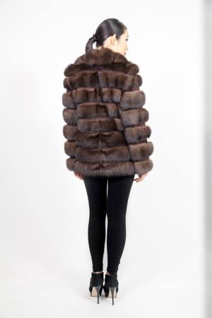 Russian Sable Fur Jacket Horizontal Marc Kaufman Furs NYC