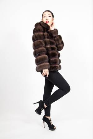 fabulous Russian Sable Fur Jacket Horizontal