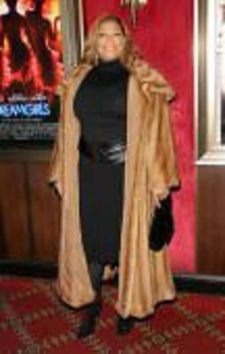 Queen Latifah Wearing Wild Mink Fur Coat Caped Collar