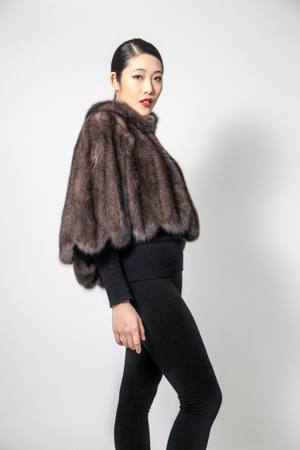 Russian Sable Fur Evening Cape