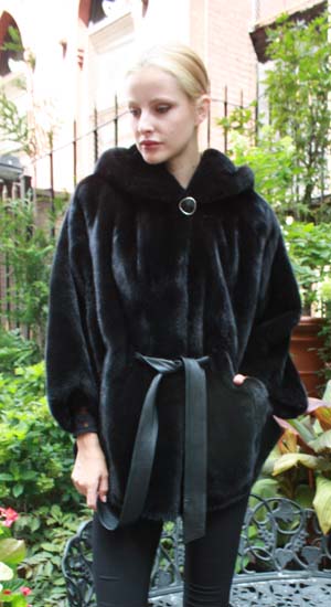 Marc Kaufman Furs Presents a blackglama ranch mink fur poncho hood from Marc Kaufman Furs New York,Argentina,United Kingdom,Austria,Denmark,Norway,Australia,Finland,Saudi Arabia,Oman,Kuwait,Jordan,Egypt