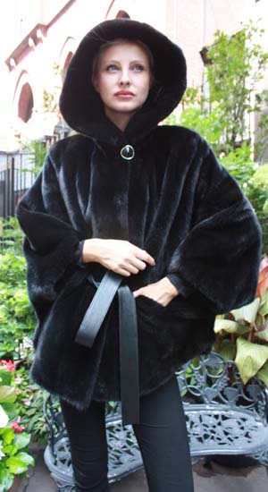 Marc Kaufman Furs Presents a blackglama ranch mink fur poncho hood from Marc Kaufman Furs New York,Argentina,United Kingdom,Austria,Denmark,Norway,Australia,Finland,Saudi Arabia,Oman,Kuwait,Jordan,Egypt