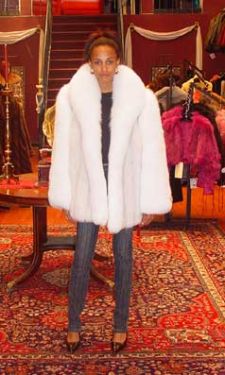 Marc Kaufman Furs presents a blue fox fur jacket with white fox fur trim from Marc Kaufman Furs New York City,Fur coats in Baltimore, fur coats in Chicago, fur coats in Detroit, fur coats in Los Angeles, fur coats in Detroit, fur coats in orange county, fur coats in Atlanta, fur coats in Denver, fur coats in Dallas, fur coats in Seattle, fur coats in Portland, fur coats in Santiago, fur coats in Portugal, fur coats in Madrid