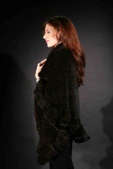 Marc Kaufman Furs Presents a mahogany knit mink fur cape from Marc Kaufman Furs New York,Argentina,United Kingdom,Austria,Denmark,Norway,Australia,Finland,Saudi Arabia,Oman,Kuwait,Jordan,Egypt