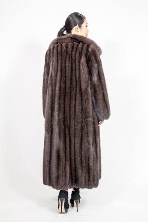 Amazing Full Length Russian Sable Coat Wing Collar