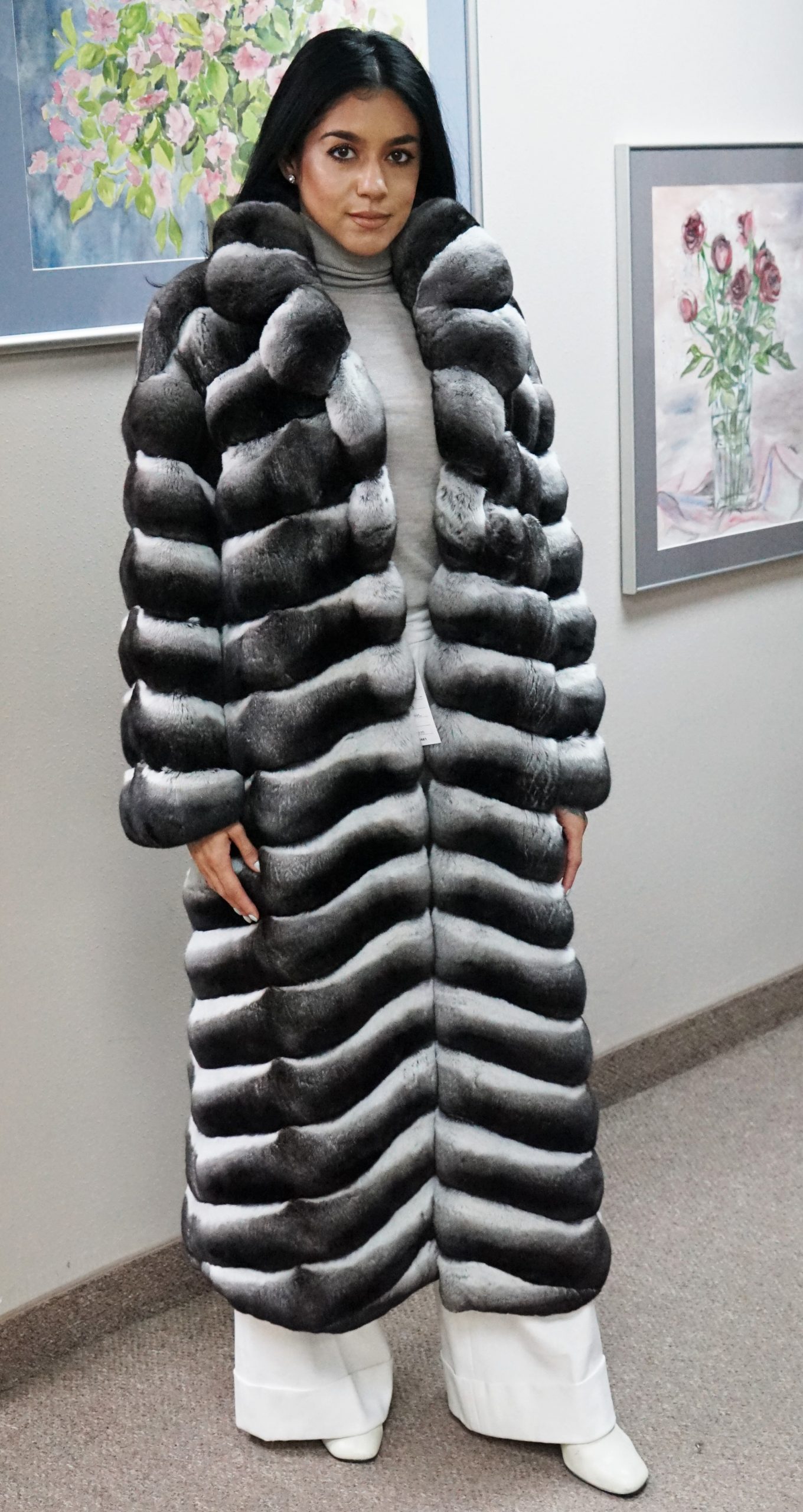 Chinchilla Full Length Fur Coat