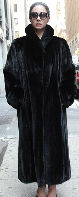 black mink coat