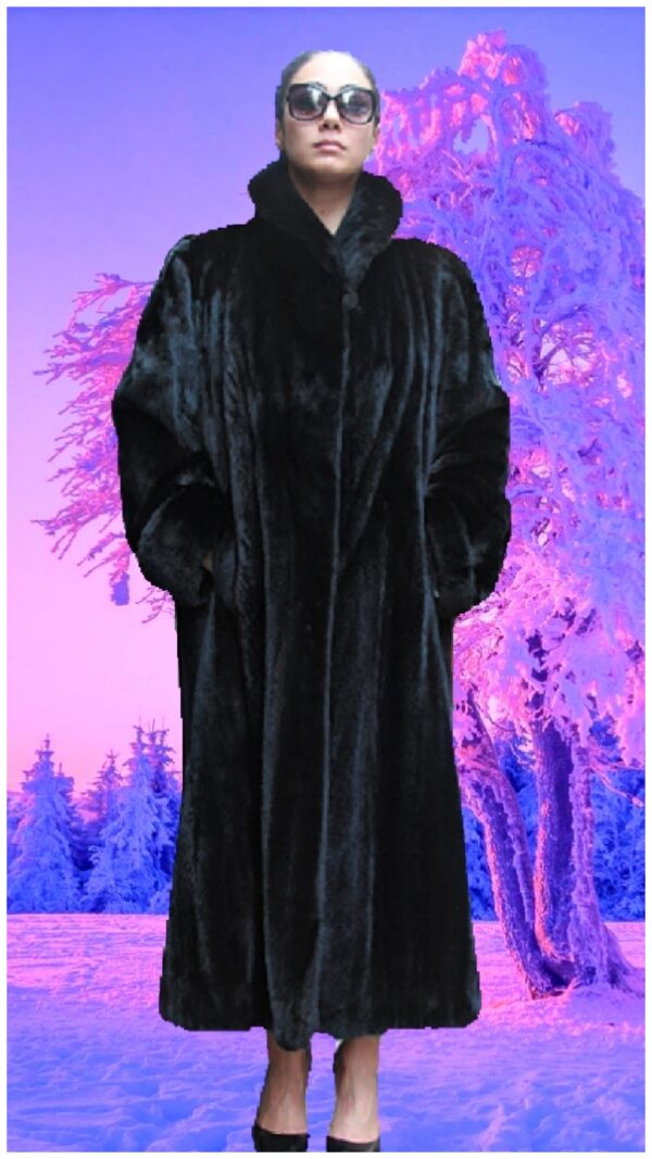 designer ranch mink fur coat