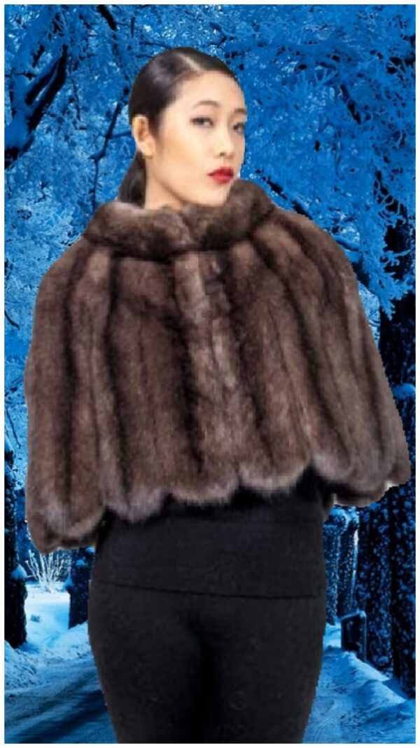 russian sable fur evening cape