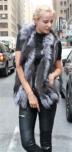 Marc Kaufman Furs Presents a silver fox fur section vest from Marc Kaufman Furs New York,Argentina,United Kingdom,Austria,Denmark,Norway,Australia,Finland,Saudi Arabia,Oman,Kuwait,Jordan,Egypt