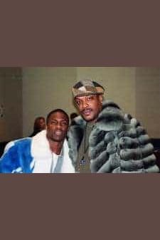 Kevin Hart Blue White Mink Fur jacket Savior Bacote