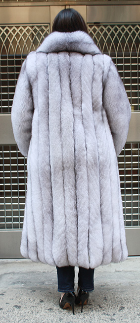 Full Length Blue Fox Fur Coat