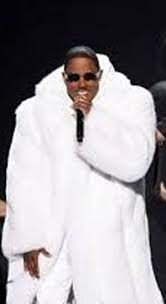 Mase White Fox Coat red carpet furs