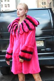 This Beautiful Fuchsia Rex Fur Jacket with a Cross Cut Collar will make a statement wherever you go. Be Seen and Be Heard.