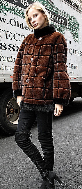 mink fur vest