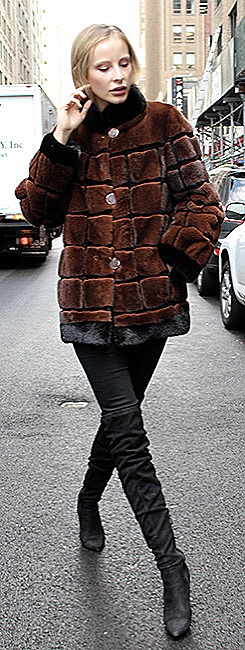 mink fur vest