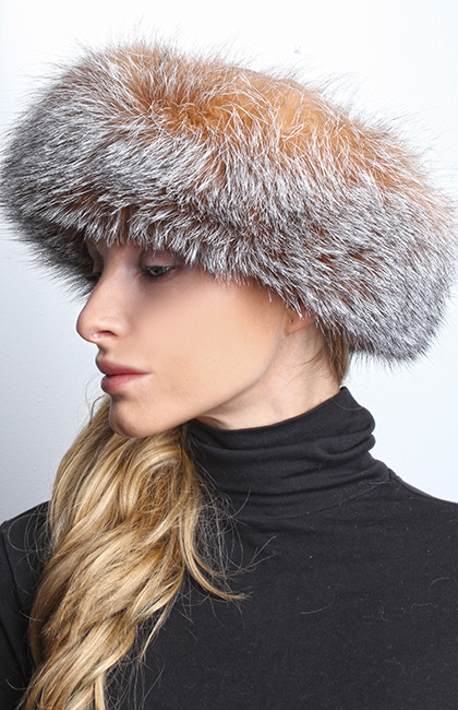 Crystal Fox Fur Hat