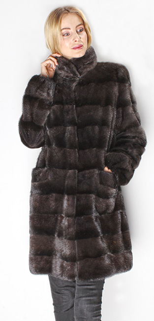 Two Toned Mink Fur Jacket