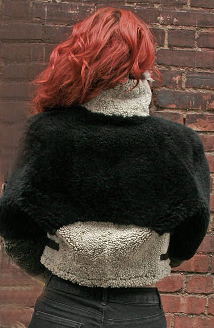 Three Toned Reversible Shearling Jacket