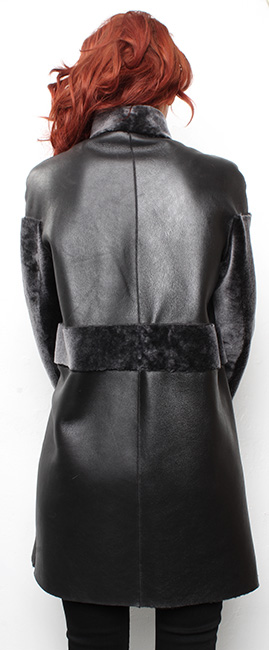 Black Shearling Coat