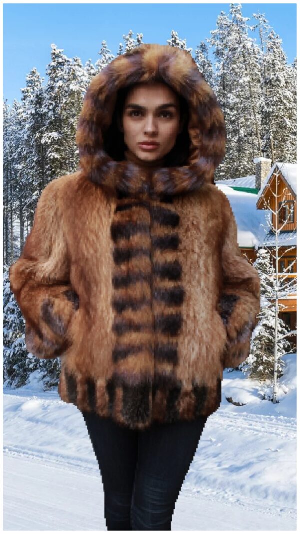 raccoon fur vest