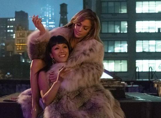 JLo Lynx Coat Constance Wu in Hustlers Movie