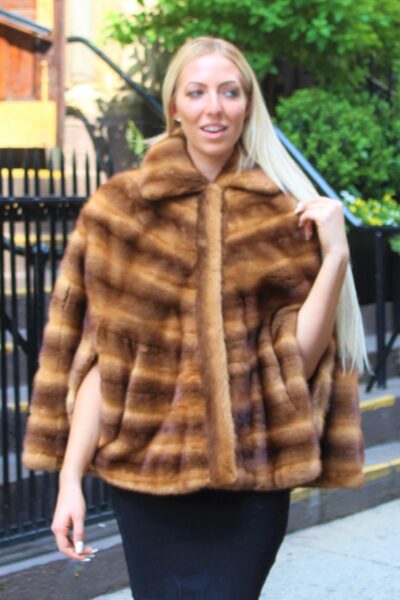 Whiskey Mink Cape