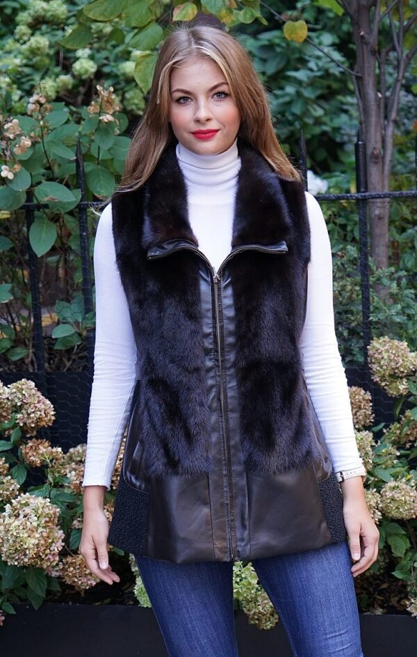 Mink fur vest