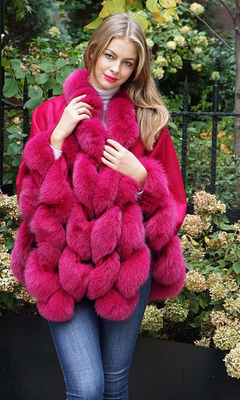 Fox fur coat