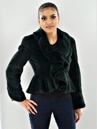 Green Rabbit Ruffled Jacket 