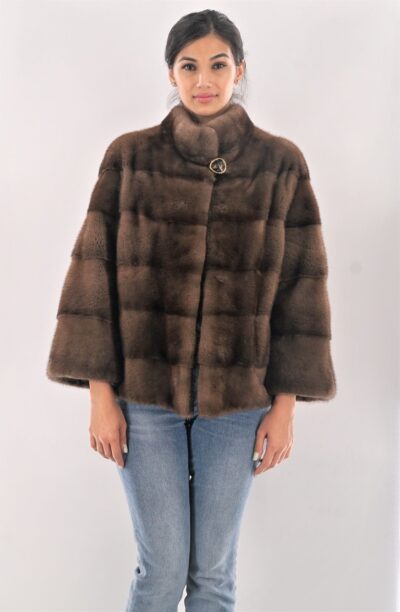 Horizontal Demi Mink Jacket