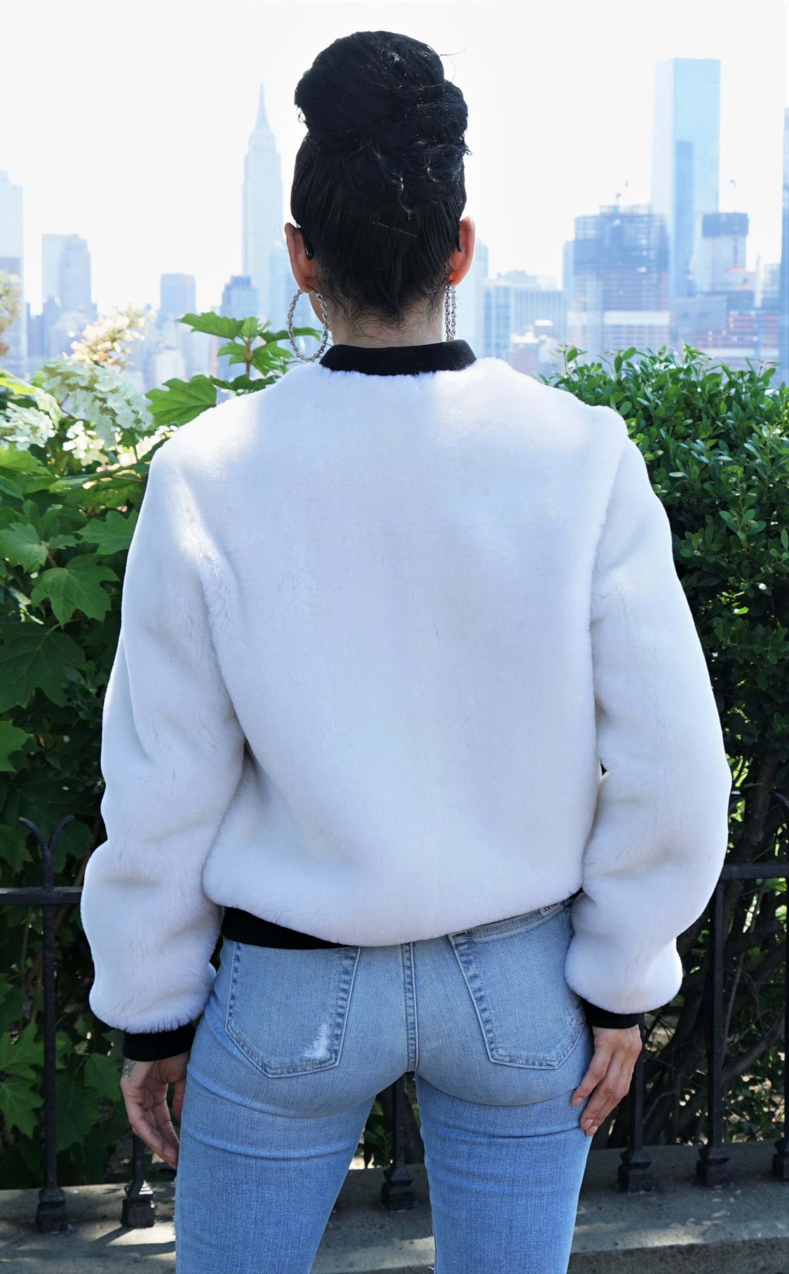 Women's White Shearling Jacket