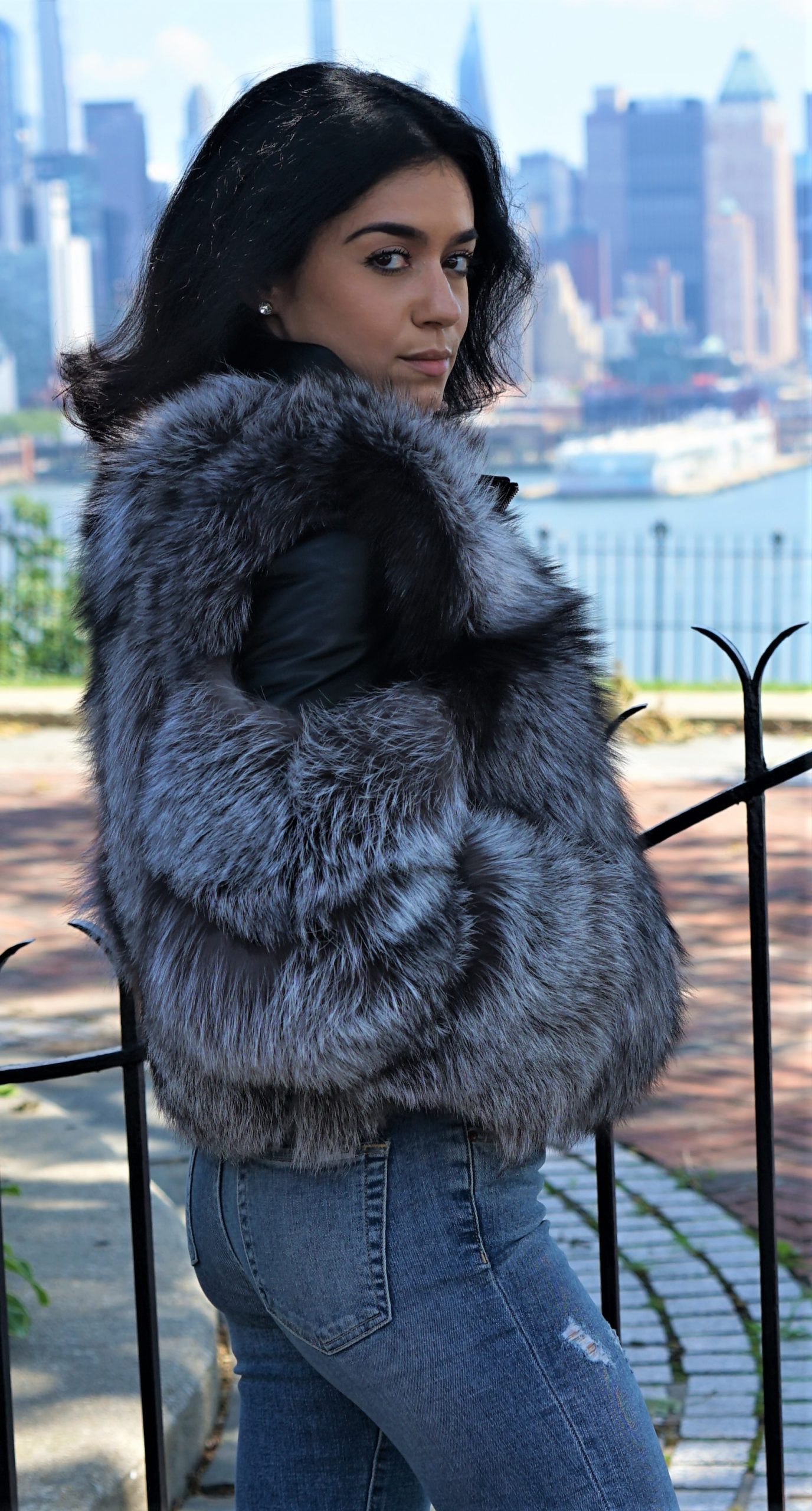 Silver Fox Fur Jacket