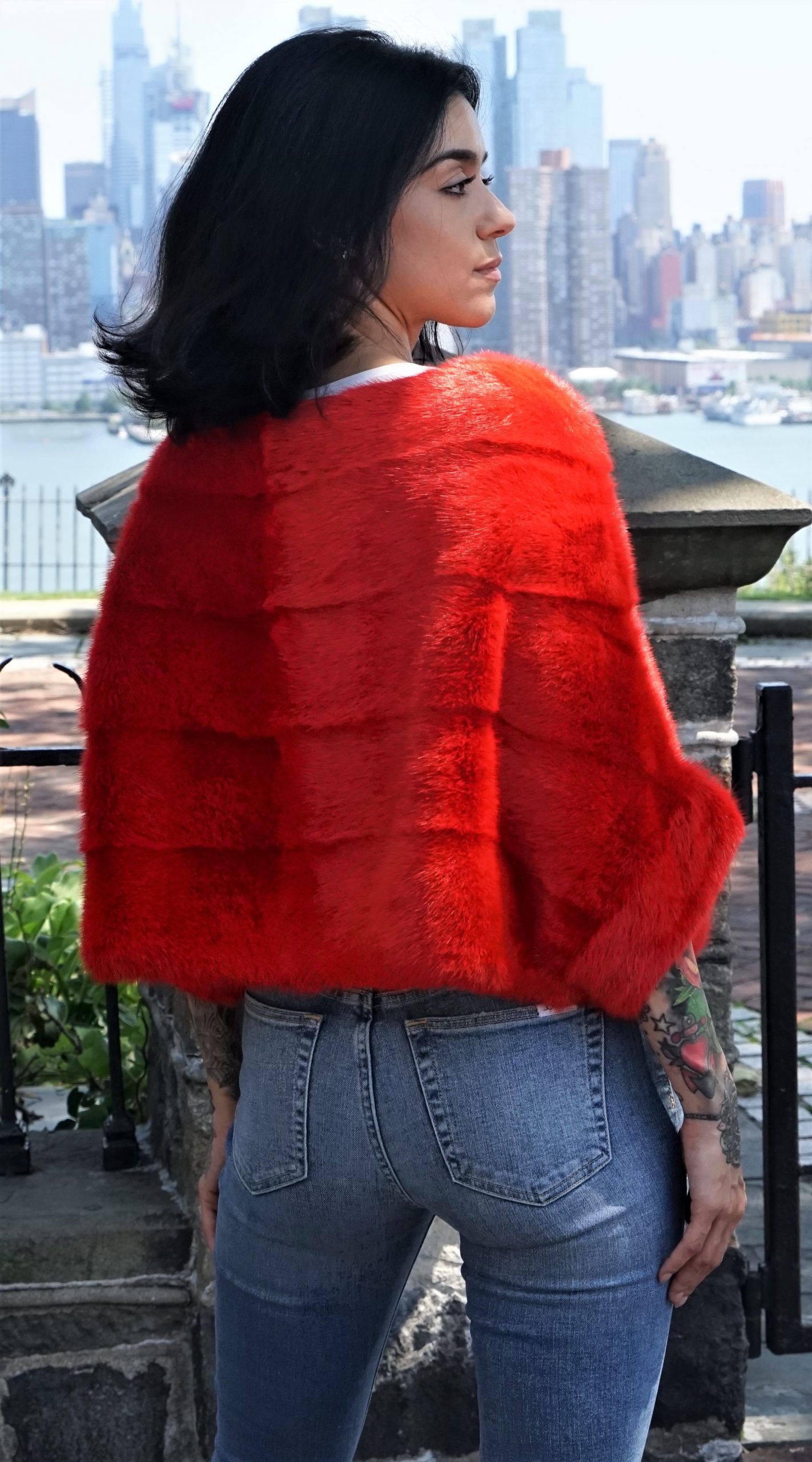 Red Mink Fur Jackets