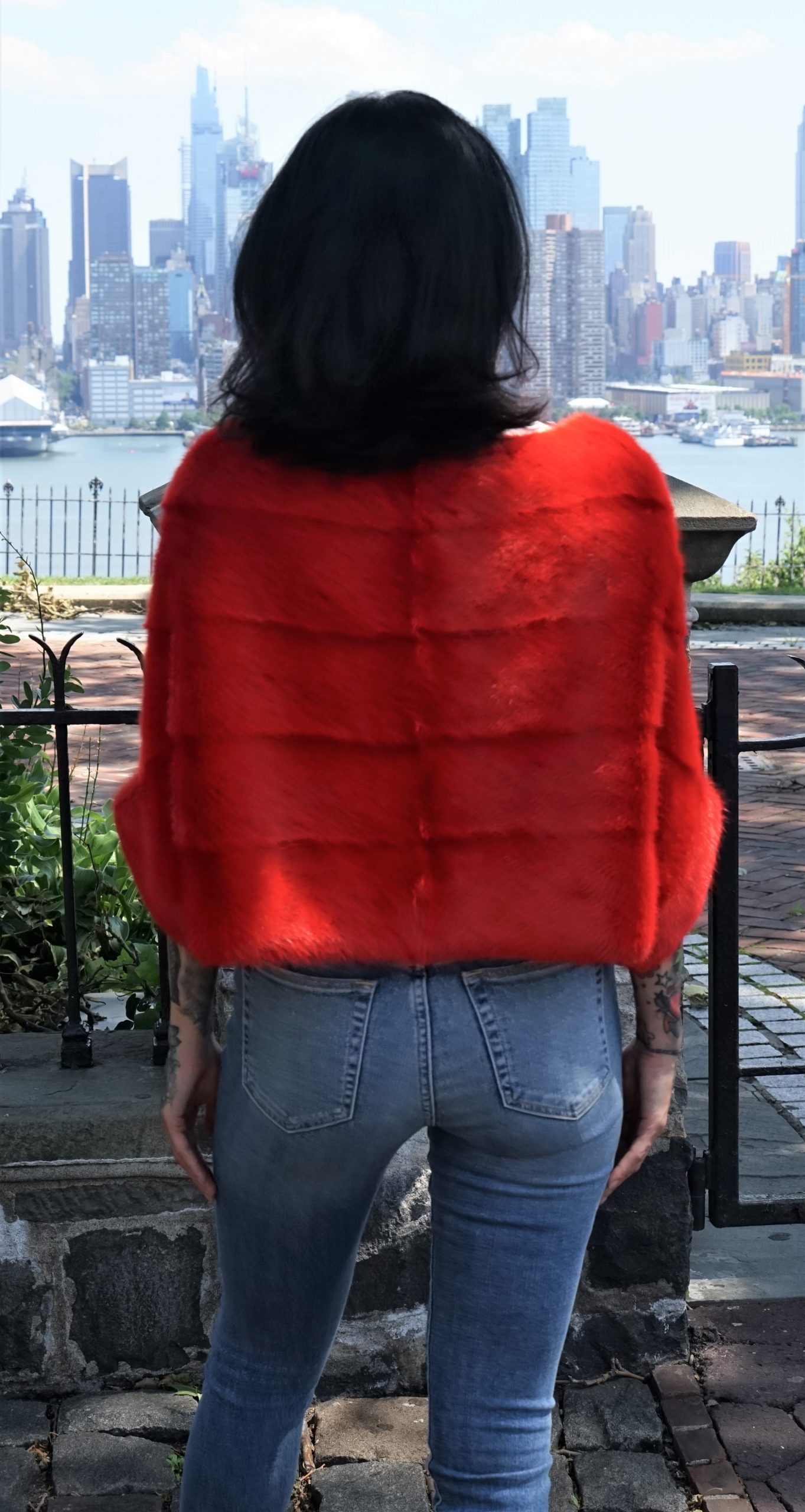 Red Mink Fur Jacket