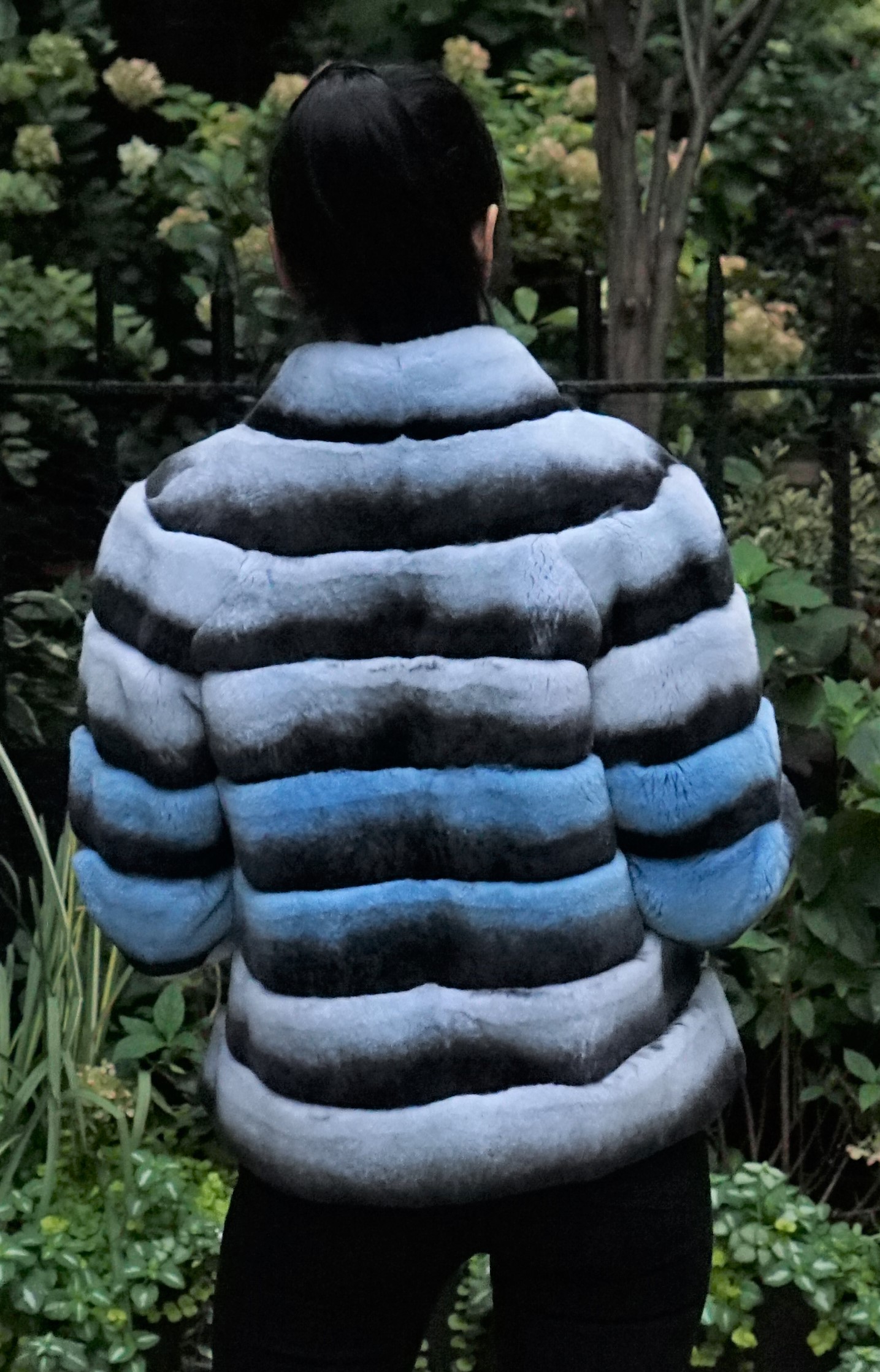 Horizontal Rex Chinchilla Jacket