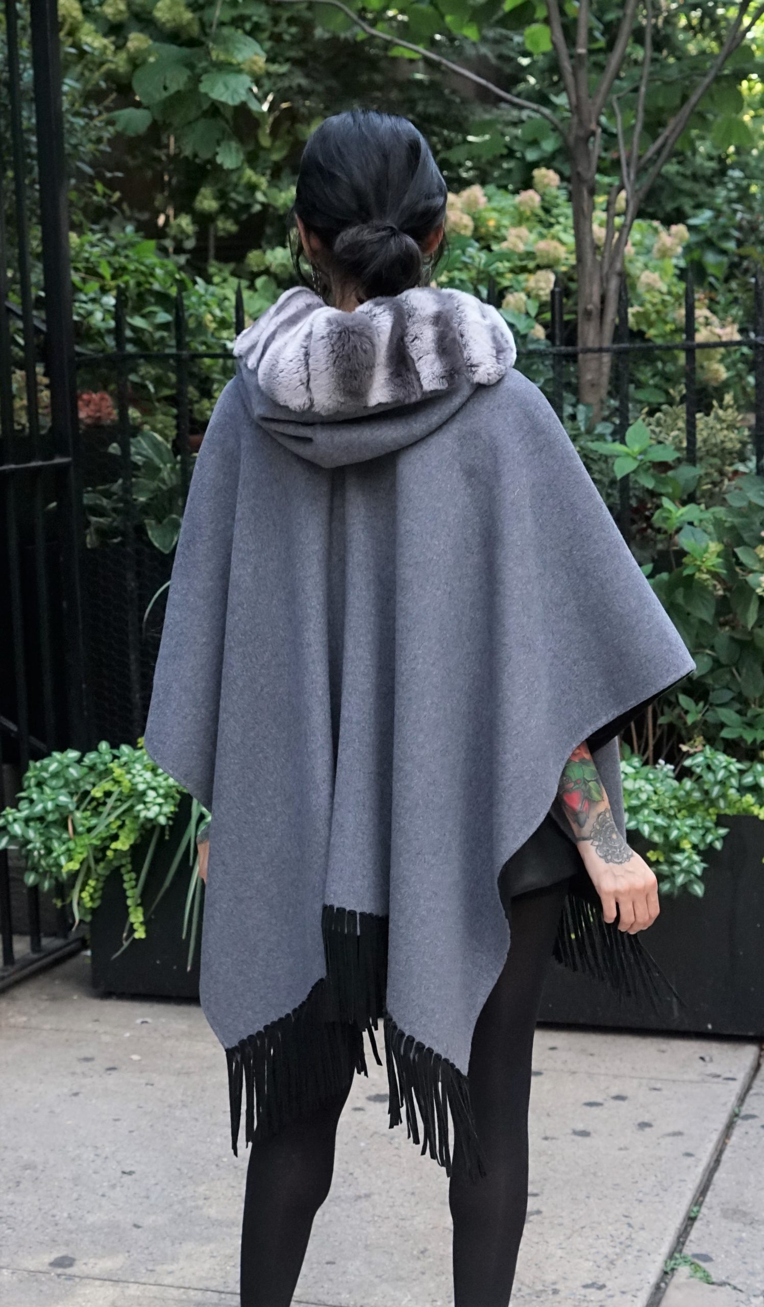 Rex Rabbit wool Cape