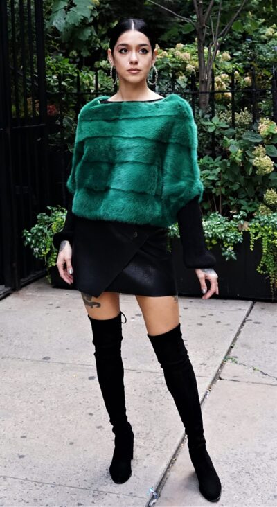 Emerald Green Mink Jacket