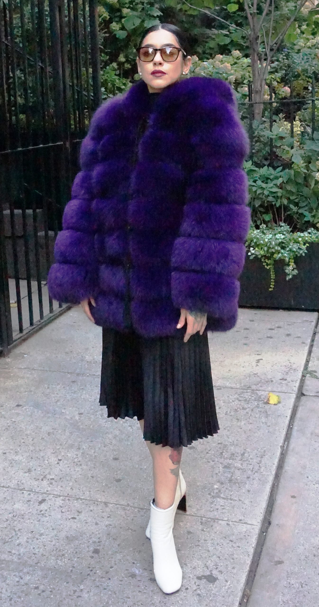 purple fox fur