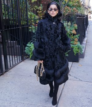 Black Persian Lamb Coat Jackets