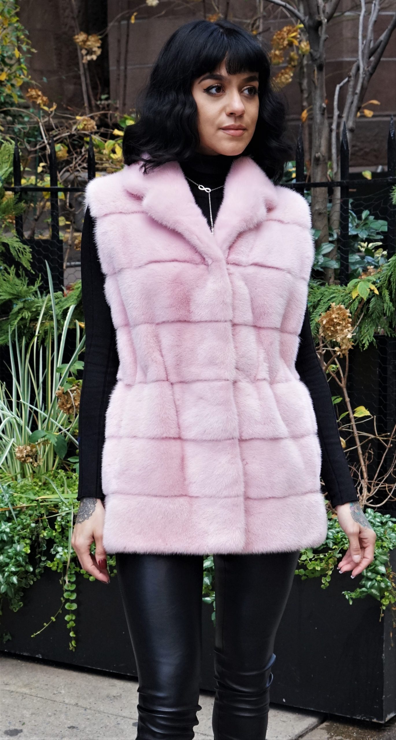 mink fur vest