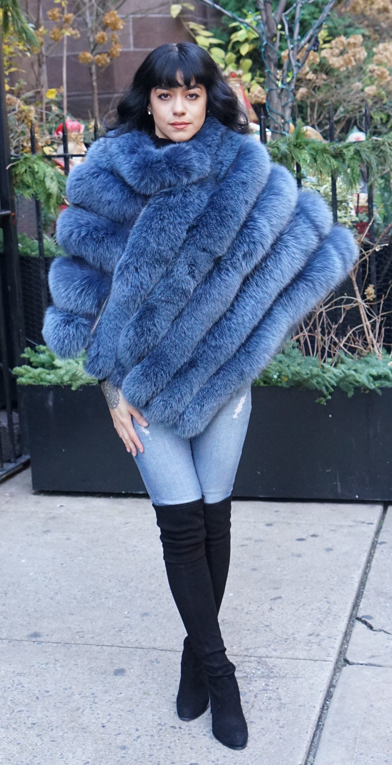 Blue Fox Poncho