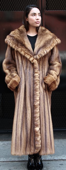 Whiskey Mink Coat Size