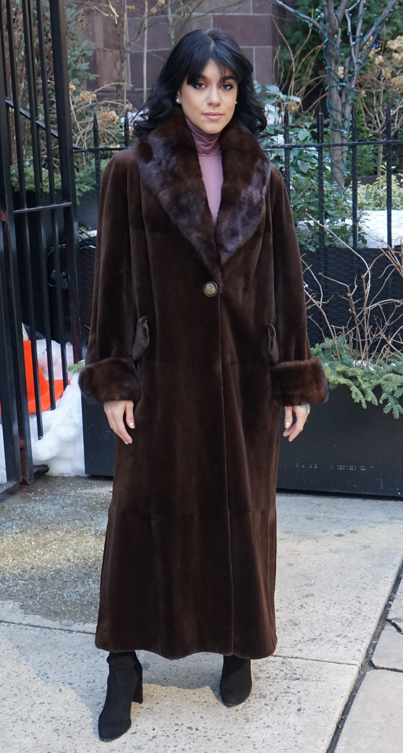 Pre-Owned Brown Sheared Mink Coat