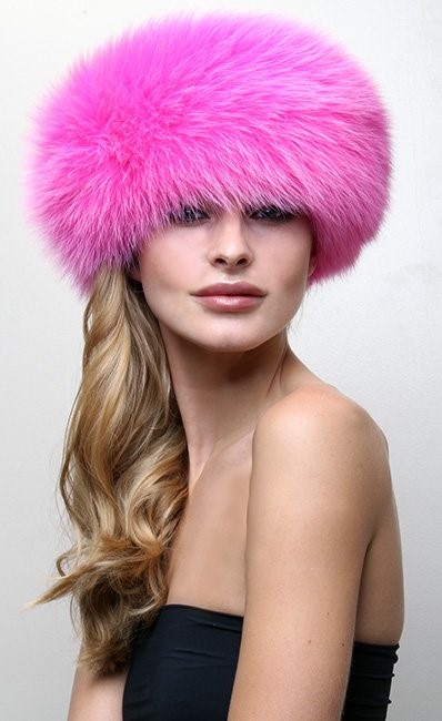 Hot Pink Fox Headband